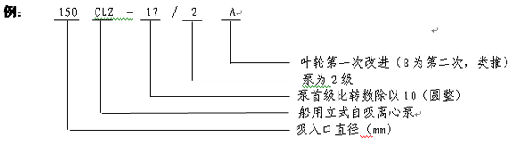 CLZ/2型船用立式自吸双级双出口离心泵