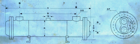 OR多管系列油压冷却器示意图