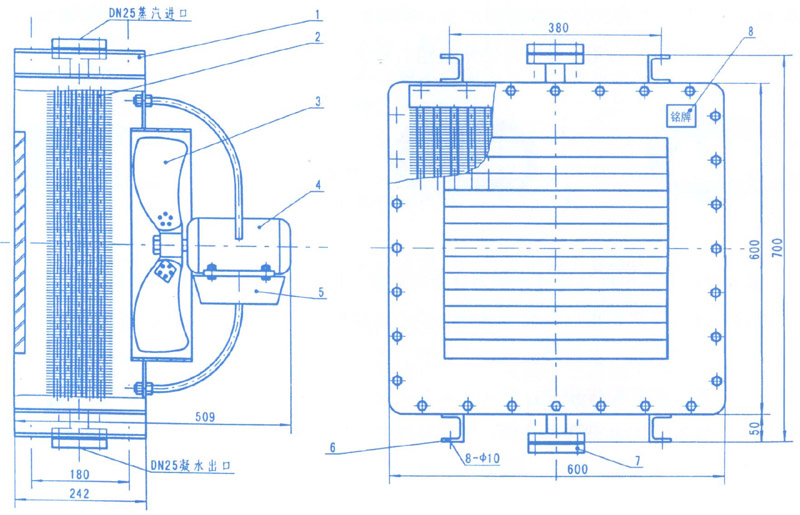 机舱暖风机产品示意图